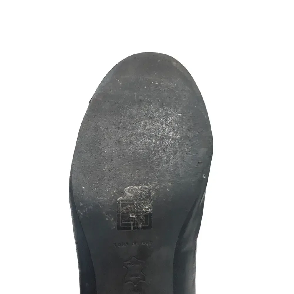 Tory Burch  Cap-Toe Leather Pumps size 10.5